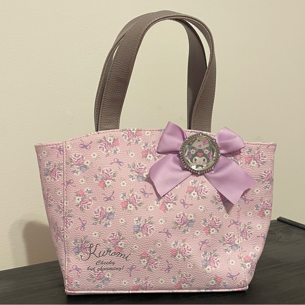 Sanrio Lavender Kuromi Purse with optional Accessories included